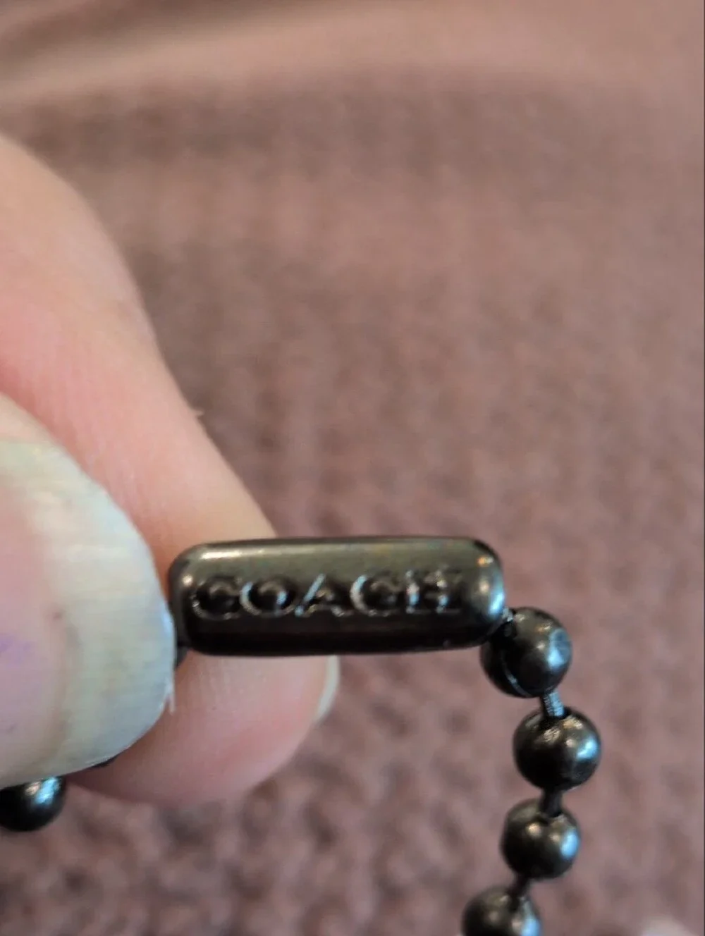 Coach x Disney Mickey Mouse Leather Hang Tag Bag Charm Black Red